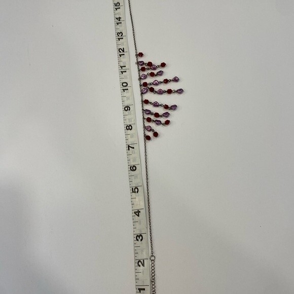 Express beaded tiered necklace. Wear as a choker or little longer up to 17” - Picture 9 of 9